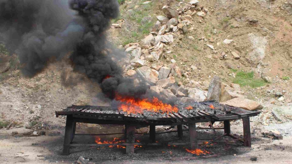 Marina destruye tonelada y media de cocaína asegurada en Guerrero