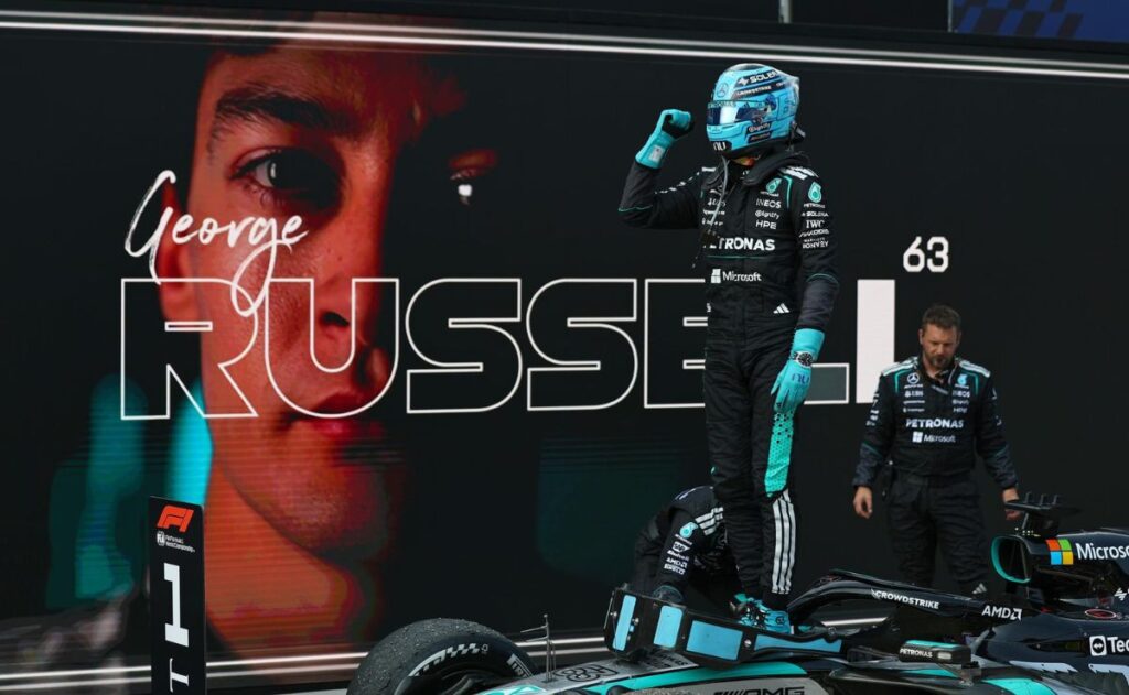 Russell gana el GP de Austria; ‘Checo’ Pérez abandonó la carrera