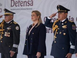 Maru Campos presente en la ceremonia de la Guardia Nacional por su 7mo. Aniversario