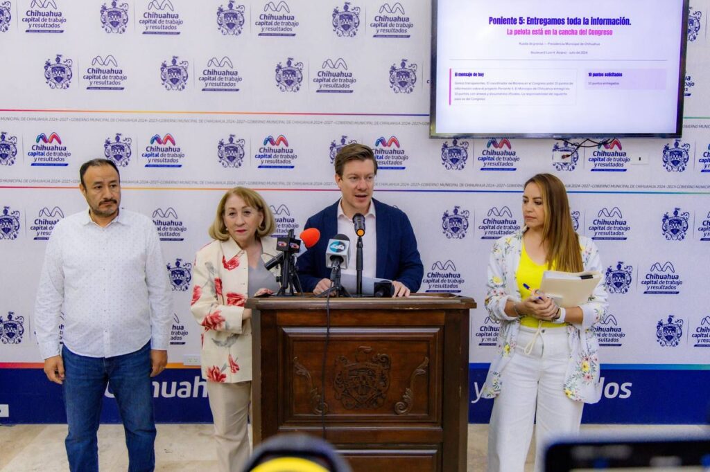 Entrega Municipio respuesta a fracción legislativa de Morena sobre el proyecto “Poniente 5”