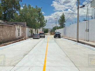 Concluye CUM pavimentación de la calle Manuel García en la colonia Deportistas