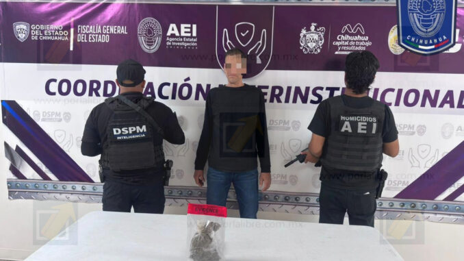 Presentan a detenido tras cateo y hallazgo de un cuerpo calcinado en el canal Chuvíscar