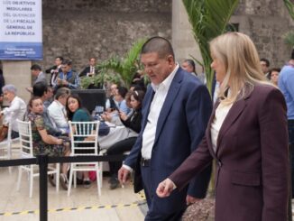 Acompaña Fiscal César Jáuregui a Maru Campos en presentación del Plan Estratégico de Procuración de Justicia