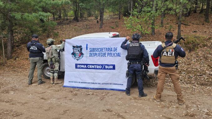 Asegura operativo conjunto 5 vehículos con reporte de robo en Guadalupe y Calvo