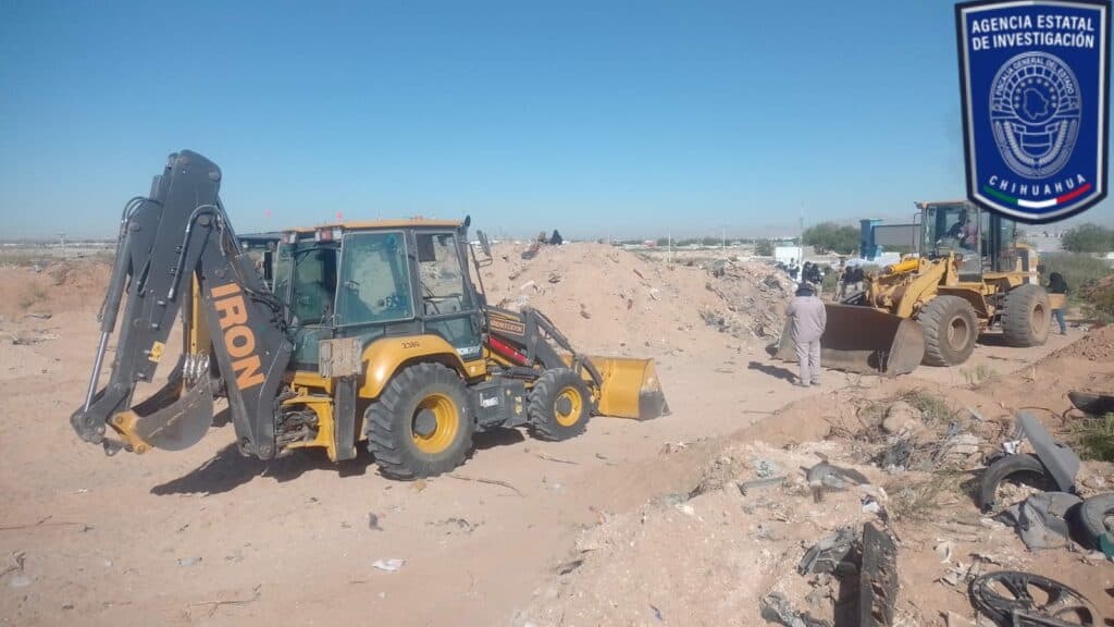 Tras tres días de rastreo, concluye FGE Norte operativo en terreno baldío de la colonia Parajes de San José