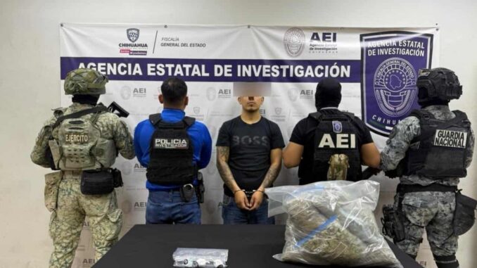 Captura COE a hombre en posesión de más de cuatro kilos de mariguana en Cd. Juárez – Fiscalía General del Estado de Chihuahua