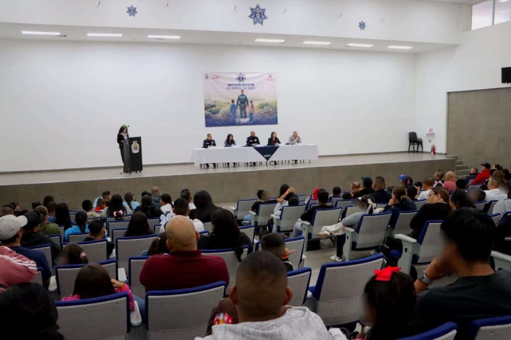 Impulsan bienestar emocional de policías con evento junto a sus hijos