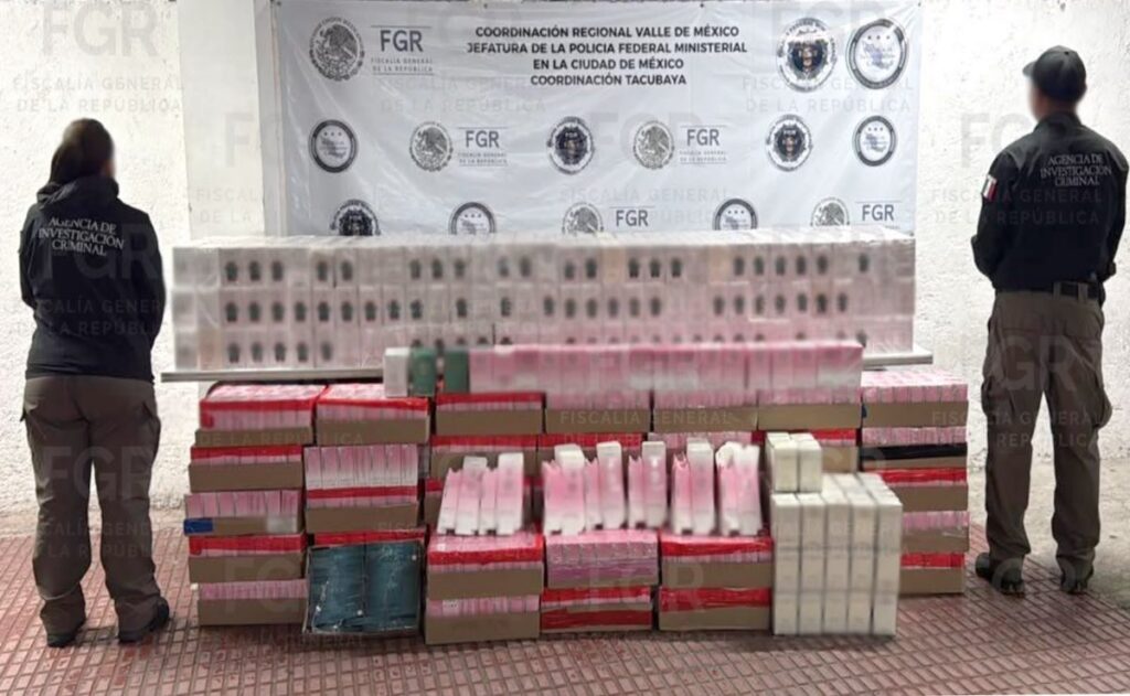 FGR asegura casi 2 mil 500 perfumes presuntamente falsos en la CDMX