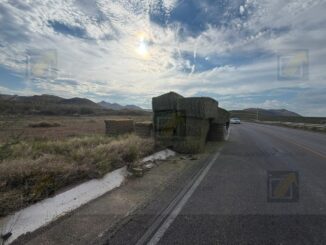 Carga de tráiler queda esparcida en las Curvas del Perico;  descartan volcadura