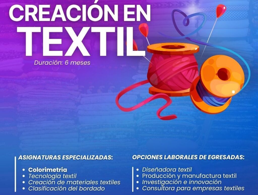 ¿Te gusta crear ropa? Programa Universidad de las Mujeres del Municipio abre especialización textil