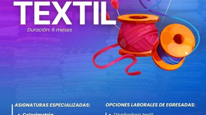 ¿Te gusta crear ropa? Programa Universidad de las Mujeres del Municipio abre especialización textil
