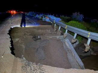 Lluvias provocan CIERRE TOTAL de la carretera Janos-Palomas Viejo por daños estructurales
