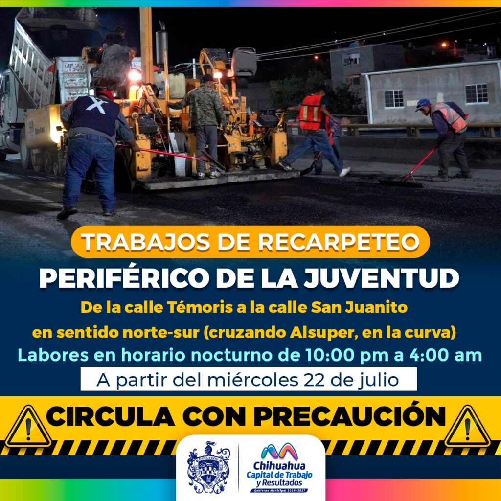 ¡Alerta vial! Realizará Municipio recarpeteo en tramo del periférico de la Juventud