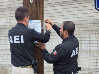 Realizan pega y reparto de pesquisas en Las Varas, Madera