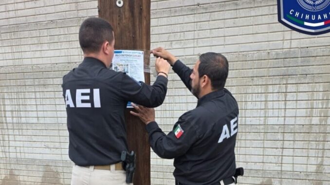 Realizan pega y reparto de pesquisas en Las Varas, Madera