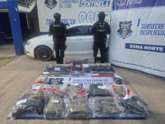 Aseguran en Aldama dos vehículos y armas; uno utilizado para agredir a policías