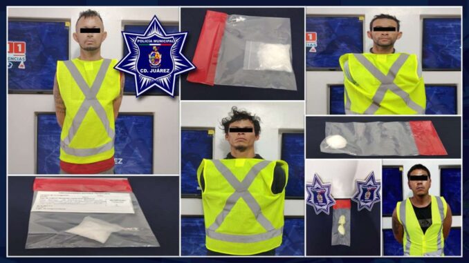 Detienen a 4 y aseguran más de 70 gramos de cristal