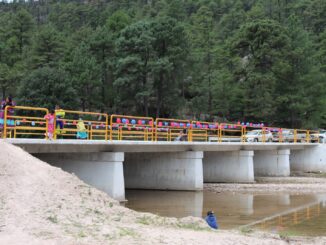 Inauguran puentes vehiculares para ingreso a la Cascada de Cusárare