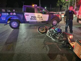 Repartidor de Didi Food termina herido tras ser impactado por conductor de Topaz