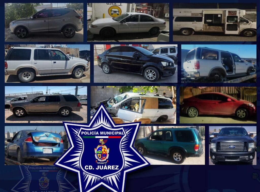 Recuperan Municipales 13 vehículos robados