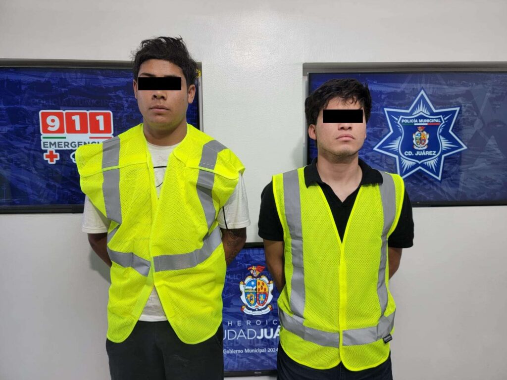 Tras persecución detienen a 5 con arma de fuego