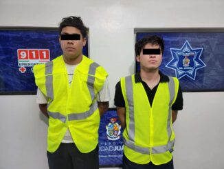 Tras persecución detienen a 5 con arma de fuego