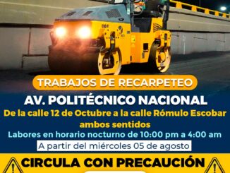 Rehabilitará Municipio tramo de la Politécnico Nacional; conduce con precaución