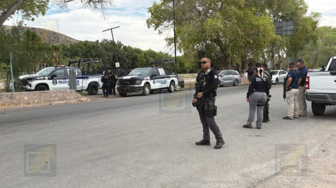 Agresión armada contra policías estatales desata operativo en la entrada a Aldama