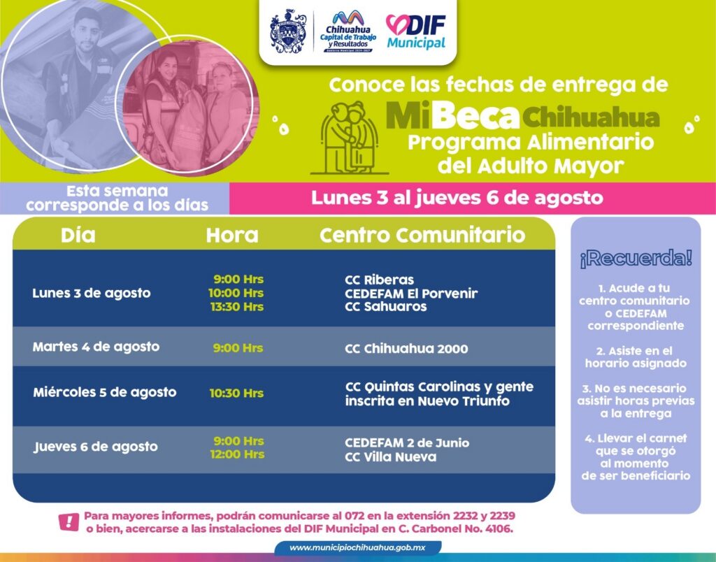 Si eres beneficiario del PAAM, Municipio informa a dónde acudir por sus apoyos esta semana