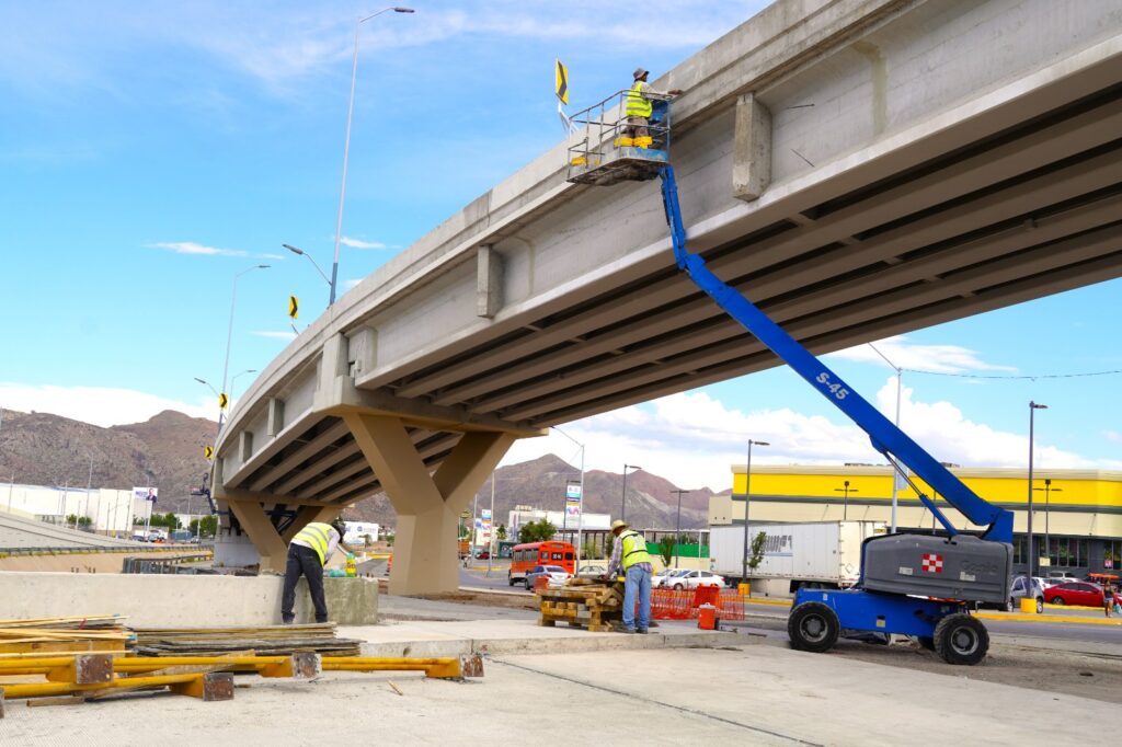 En recta final Paso Superior de Los Nogales e Industrias: supera 90% de avance
