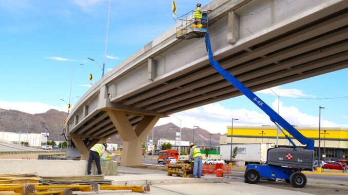 En recta final Paso Superior de Los Nogales e Industrias: supera 90% de avance