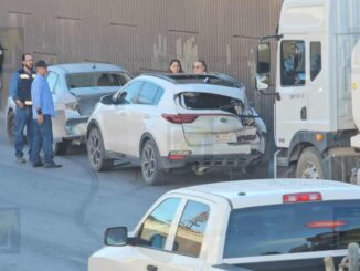 Choque múltiple en la Silvestre Terrazas: pipa de la JMAS provoca carambola que involucró a cinco vehículos