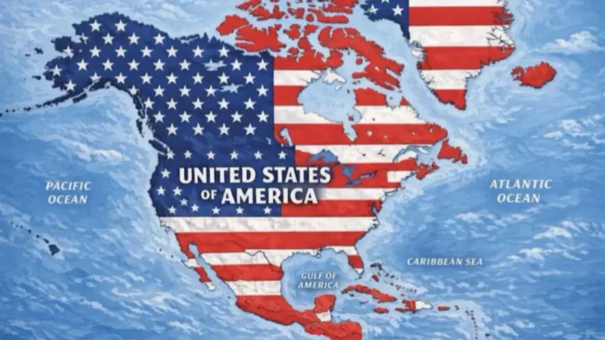 Trump publica mapa donde México, Canadá y Groenlandia aparecen como parte de Estados Unidos
