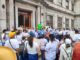 Choque en Rectoría de la UACH de sindicalizados y feministas