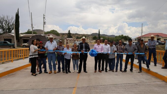 Inauguran puente vehicular en el municipio de Santa Isabel