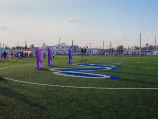 Entrega Marco Bonilla nueva cancha de fútbol “Rigo González” en la colonia Revolución