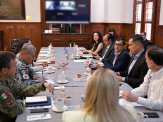 Maru Campos supervisa estrategias para mantener la seguridad durante Mesa de Construcción de Paz