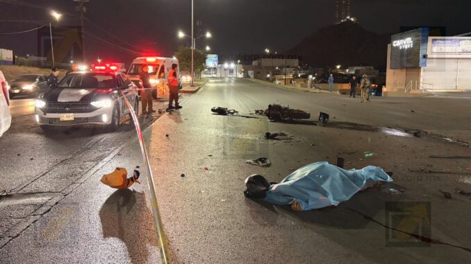 Motociclista muere tras choque contra un vehículo en la colonia 2 de Octubre