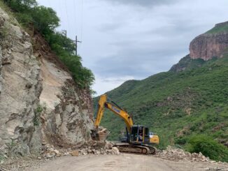 Atiende SCOP afectaciones en carreteras ocasionadas por las lluvias