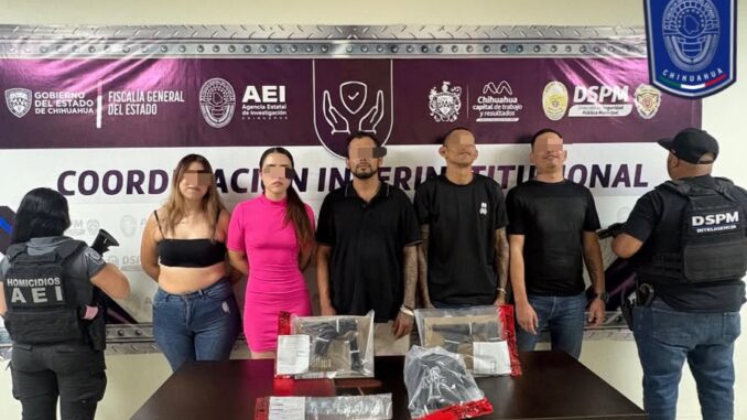 Detiene AEI a cinco personas con armas de fuego y droga en colonia Cerro Coronel