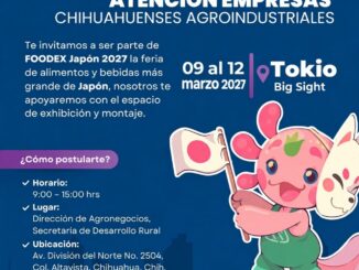 Invitan a empresas chihuahuenses a pre-registrarse para participar en FOODEX JAPAN 2027