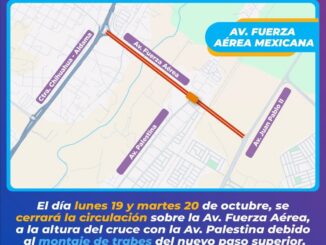 Suspenderán circulación en la avenida Fuerza Aérea por montaje de las primeras trabes del paso superior