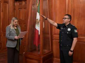 Maru Campos toma protesta a Luis Aguirre como nuevo titular de la SSPE