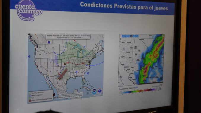 Emiten alerta amarilla por lluvias, fuertes vientos y descenso de temperaturas