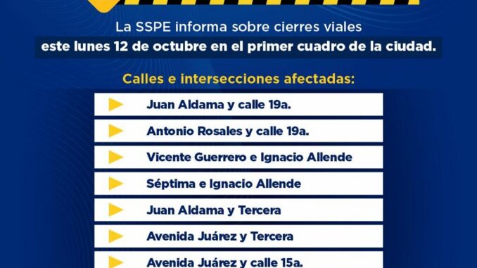 Exhortan a la población a buscar vías alternas ante cierres viales en el Centro