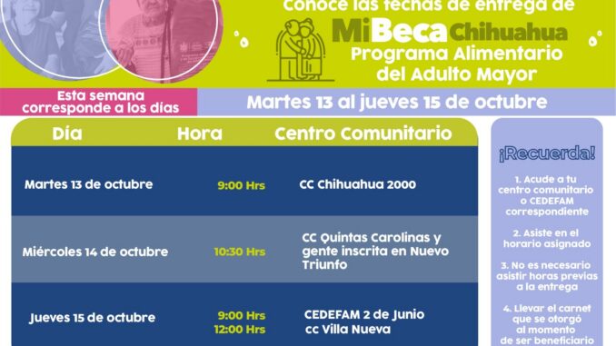 Consulta las entregas del PAAM para esta semana: DIF Municipal