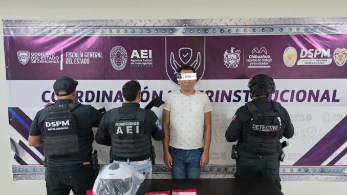 Presentan a presunto involucrado en el homicidio registrado en Fashion Mall