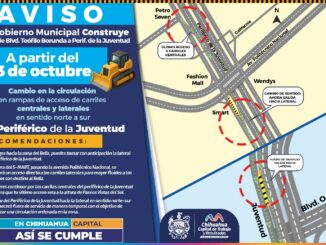 ¡RECUERDA! Inició la modificación vial en carriles laterales y centrales del periférico de la Juventud en sentido norte-sur