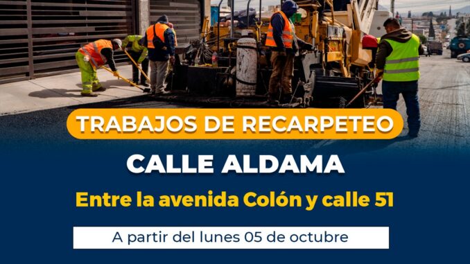 ¡ALERTA VIAL! Realizará Municipio recarpeteo en tramo de la calle Aldama