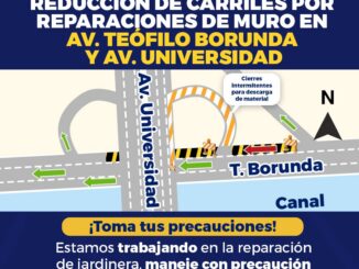 Reducirán carriles en Teófilo Borunda por reparaciones de muro de jardinera de El Trébol: Municipio